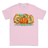Bubblegum Pink with god all things are possible Classic Tee - CowGirlArtShop