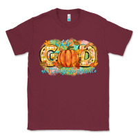 Burgundy with god all things are possible Classic Tee - CowGirlArtShop