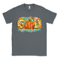 Charcoal Heather with god all things are possible Classic Tee - CowGirlArtShop