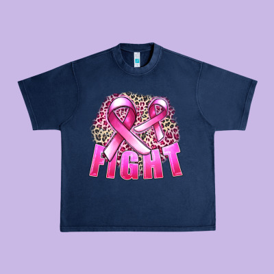 Fight Cancer Urban Heavy Tee Designed By Fadigitalartstudio