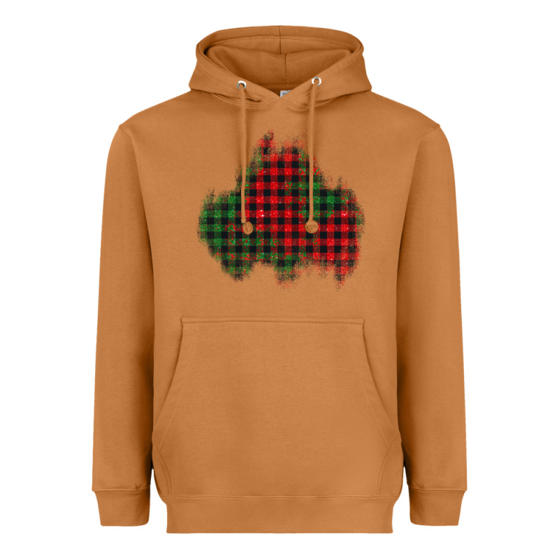 Christmas Glitter Patch Heavyweight Hoodie by AdoDesignShop | Teevron