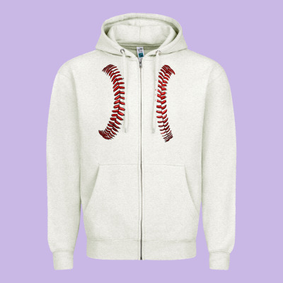 Ball Stitch Zipper Hoodie Designed By Adodesignshop