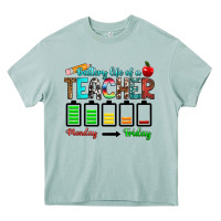Arona battery life of a teacher monday friday Heavy Core Tee - RanaPortraitStore
