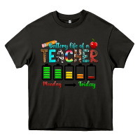 Asphalt battery life of a teacher monday friday Heavy Core Tee - RanaPortraitStore