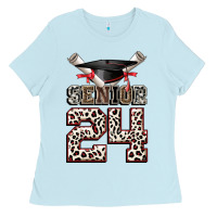 Baby Blue senior 24 Ladies Tee - CowGirlArtShop