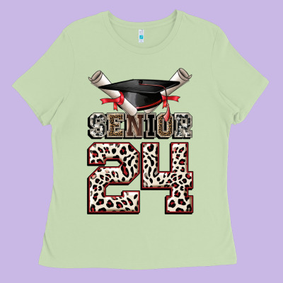 Senior 24 Ladies Tee Designed By Cowgirlartshop