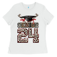 White senior 24 Ladies Tee - CowGirlArtShop