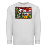 Dove Grey feliz navidad Premium Sweatshirt - AdoDesignShop