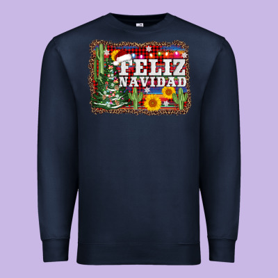 Feliz Navidad Premium Sweatshirt Designed By Adodesignshop
