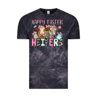 Cloud Black Happy Easter Heifers Vintage Tee - OliviaCreatesArt
