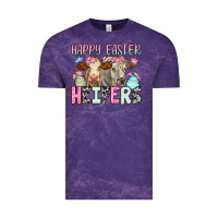 Cloud Purple Happy Easter Heifers Vintage Tee - OliviaCreatesArt