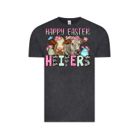 Vintage Black Happy Easter Heifers Vintage Tee - OliviaCreatesArt
