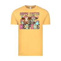 Vintage Mustard Happy Easter Heifers Vintage Tee - OliviaCreatesArt
