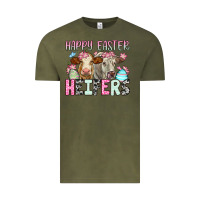 Vintage Olive Happy Easter Heifers Vintage Tee - OliviaCreatesArt