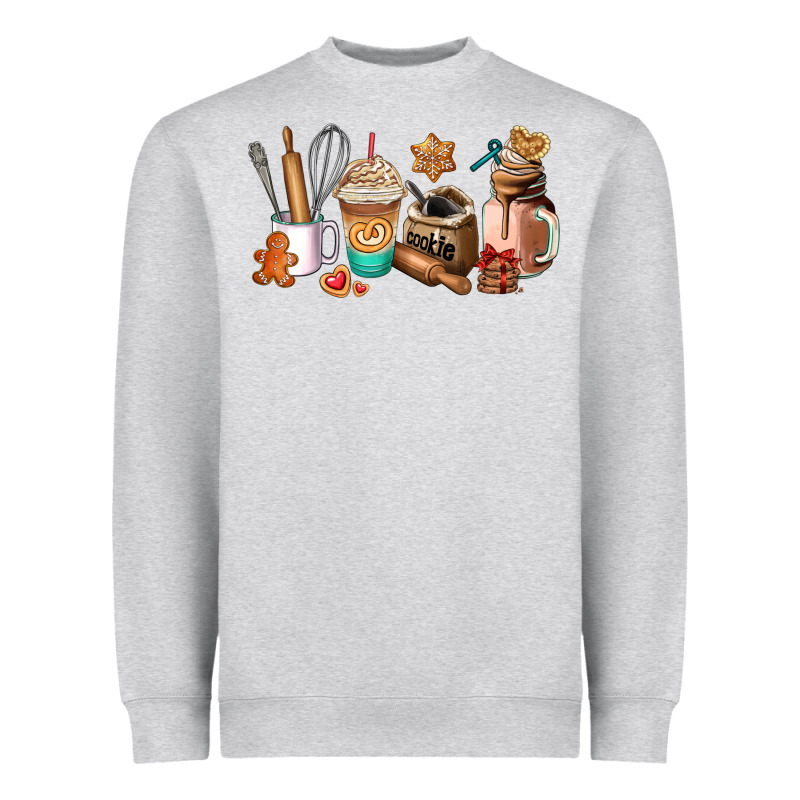 Cookie Coffee Cup Heavyweight Sweatshirt by AdoDesignShop | Teevron