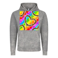 Cloud Rock Pride lgbtq leopard heart balloons pattern Vintage Hoodie - BundleAndBundleShop