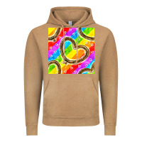 Vintage Camel Pride lgbtq leopard heart balloons pattern Vintage Hoodie - BundleAndBundleShop