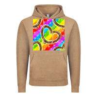 Vintage Coffee Pride lgbtq leopard heart balloons pattern Vintage Hoodie - BundleAndBundleShop