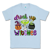 Dusty Blue drink up witches Classic Tee - CowGirlArtShop