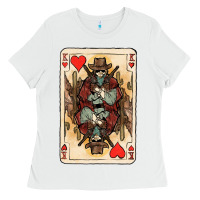 White King Of Hearts Cowboy Ladies Tee - HowdyJamesFarm