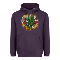 Plum cowhide aztec sunflowers cactus Heavyweight Hoodie - AdoDesignShop