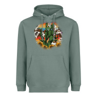 Sage cowhide aztec sunflowers cactus Heavyweight Hoodie - AdoDesignShop