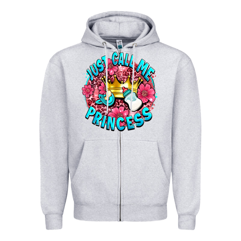 Just Call Me Princess Zipper Hoodie by AdoDesignShop | Teevron