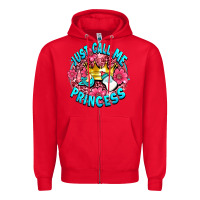 Red just call me princess Zipper Hoodie - AdoDesignShop