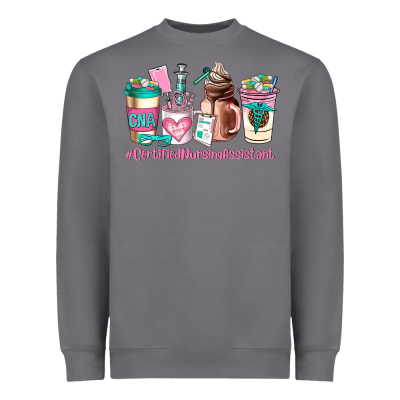 Cerified Nursing Assistant Coffee Cup Heavyweight Sweatshirt by AdoDesignShop | Teevron
