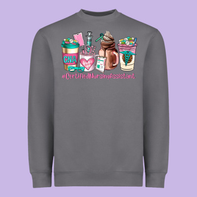 Cerified Nursing Assistant Coffee Cup Heavyweight Sweatshirt Designed By Adodesignshop