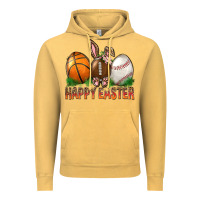 Vintage Mustard Happy Easter Sports Vintage Hoodie - BundleAndBundleShop