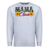 Heather Grey mama claus Premium Sweatshirt - AdoDesignShop