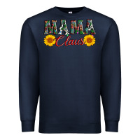 Navy mama claus Premium Sweatshirt - AdoDesignShop