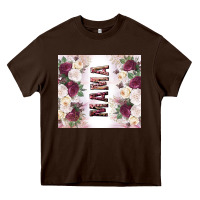 Chocolate Brown mother’s day mama flowers tumbler tbs Heavy Core Tee - TumblerDesignByShophia