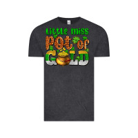 Vintage Black St. Patrick's little miss pot of gold Vintage Tee - OliviaCreatesArt