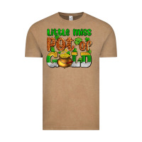 St. Patrick's Little Miss Pot Of Gold Vintage Tee | Teevron