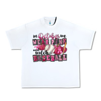 White In October We Wear Pink And Watch Baseball Urban Heavy Tee - FaDigitalArtStudio