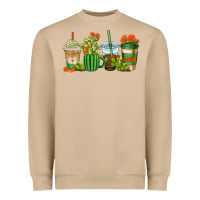 Cactus Coffee Cups Heavyweight Sweatshirt | Teevron