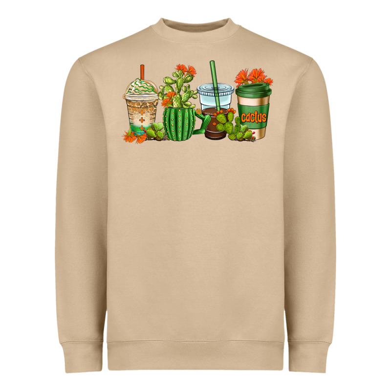 Cactus Coffee Cups Heavyweight Sweatshirt by AdoDesignShop | Teevron