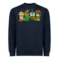 Navy cactus coffee cups Heavyweight Sweatshirt - AdoDesignShop