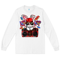 White hip hop Long Sleeve Tee - FaDigitalArtStudio