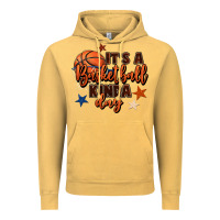 Vintage Mustard it's a basketball kinda day Vintage Hoodie - FaDigitalArtStudio