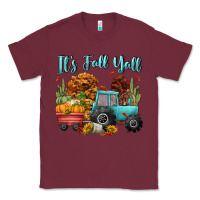 Burgundy its fall yall Classic Tee - CowGirlArtShop