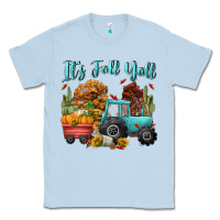 Dusty Blue its fall yall Classic Tee - CowGirlArtShop