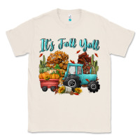 Natural its fall yall Classic Tee - CowGirlArtShop