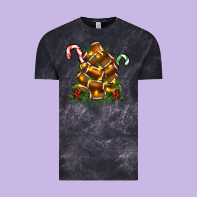 Football Tree Christmas Vintage Tee Designed By Ranaportraitstore