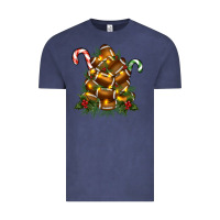 Vintage Denim football tree christmas Vintage Tee - RanaPortraitStore