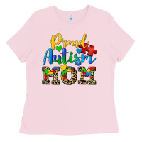 Bubblegum Pink proud autism mom Ladies Tee - CowGirlArtShop