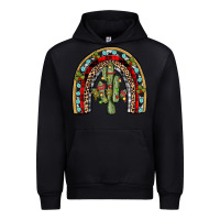 Black christmas cactus rainbow Urban Hoodie - JahusDesignShop