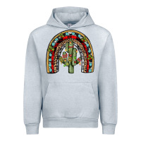 Heather Grey christmas cactus rainbow Urban Hoodie - JahusDesignShop